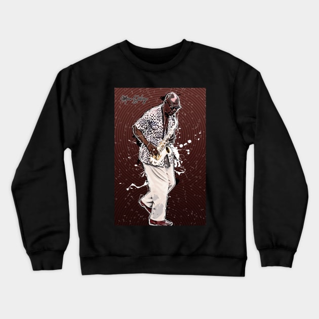 Manu Dibango - Jazz Legends Design Crewneck Sweatshirt by Great-Peoples